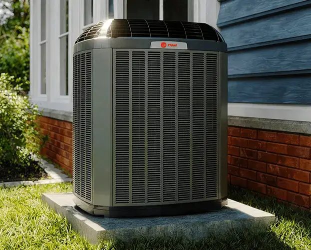 Trane HVAC equipment outside a home