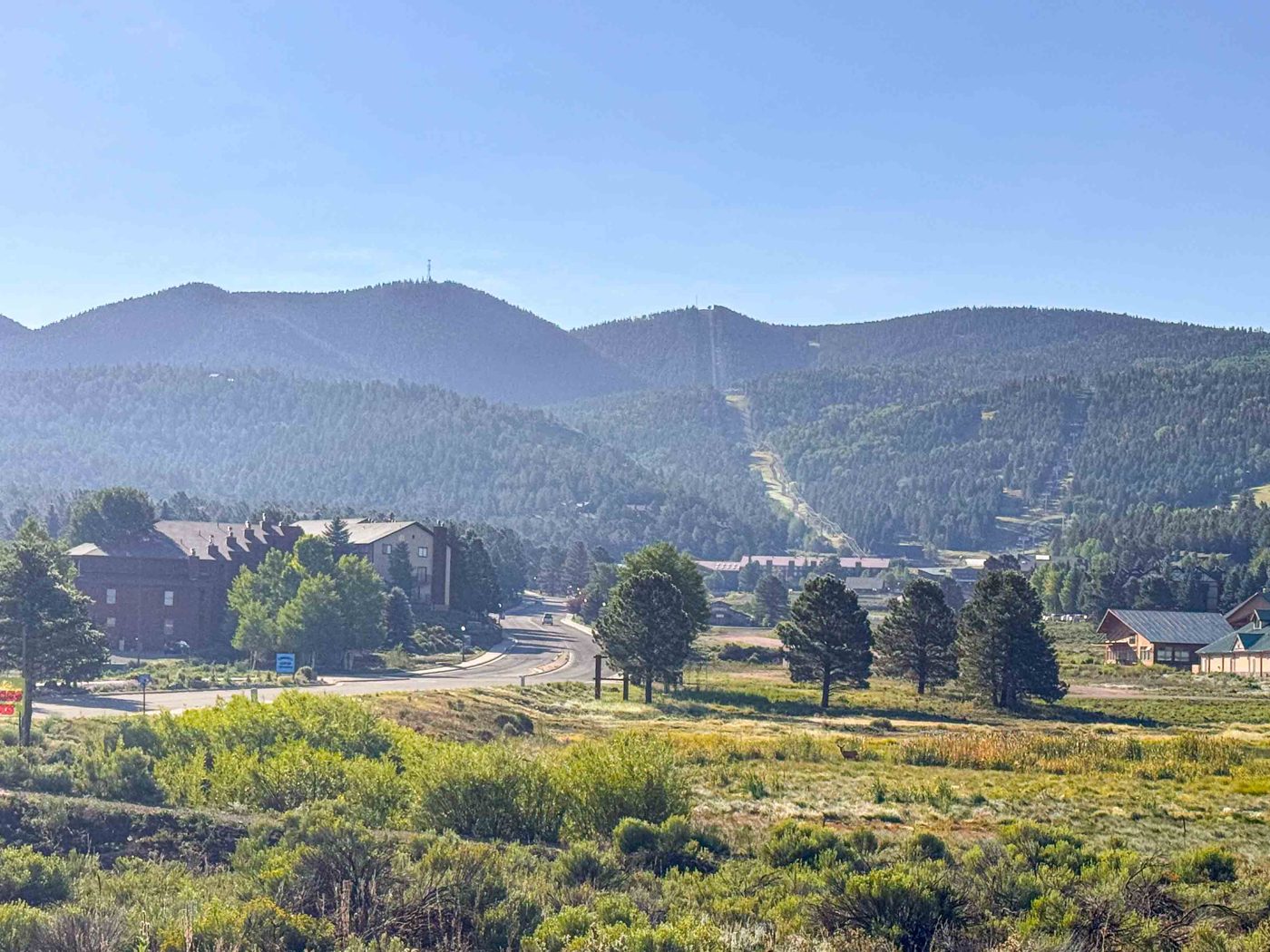 Angel Fire, New Mexico mountain valley view